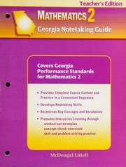 Georgia notetaking guide mathematics 3 teacher edition. - Guided reading answers to tang and song china.
