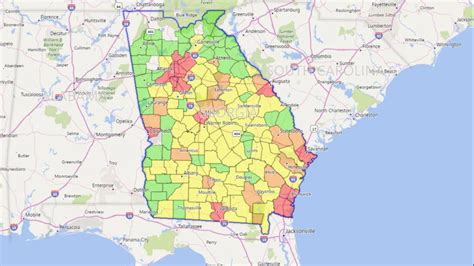 Georgia Power outage and reported problems map. Georgia Power is the largest electric subsidiary of Southern Company, America's premier energy company. Value, Reliability, Customer Service, and Stewardship are the cornerstones of the company's promise to 2.6 million customers in all but four of Georgia's 159 counties. This heat map shows where .... 