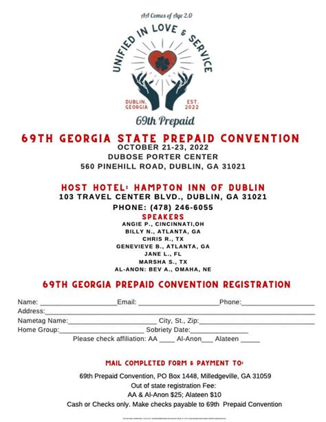 Georgia Pre-Paid Convention ; Events Search and Views