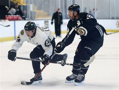 Georgii Merkulov gets his shot with Bruins