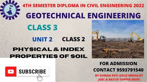 Geotechnical Engineering 4th Semester Civil Diploma