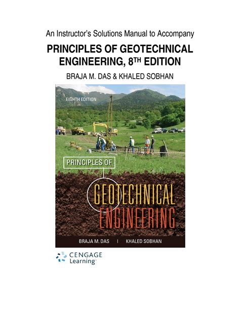 Geotechnical Engineering Manual Solution For