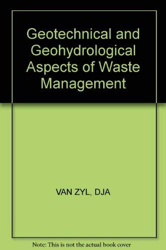 Geotechnical geohydrological aspects of waste mgmt. - The oxford guide to financial modeling applications for capital markets.