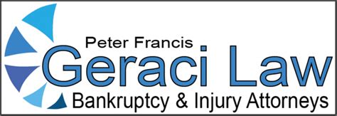 Contact Geraci Law right now. By now you know there's too much information on the internet about bankruptcy. Call Geraci Law NOW at 1-888-456-1953 and get a free phone mini consultation, or meet with a Geraci Law attorney for free, no obligation. We will answer all of your questions, pull a free credit bureau list of debts, and go over all your ...