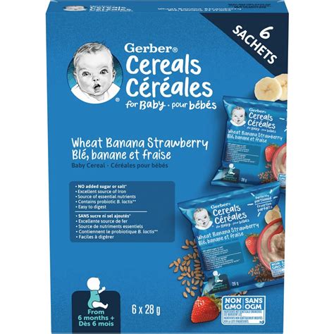 Gerber Baby Cereal Wheat With Banana Strawberry kdc.org.pk