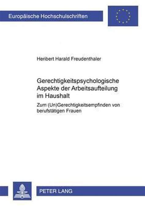 Gerechtigkeitspsychologische aspekte der arbeitsaufteilung im haushalt. - Manual de power builder version 14.