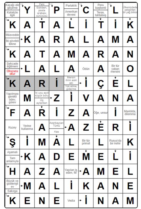 Gerekli olan gereken Bulmaca.