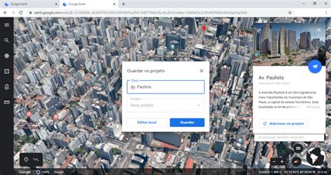 Gerenciar seus projetos no Google Earth