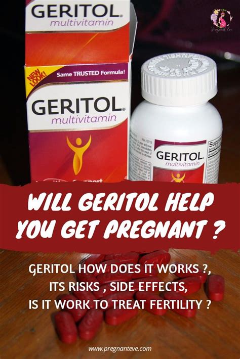 Geritol pregnancy. Geritol, with its extra iron, and ConceiveEasy, with its combination of fertility herbs and minerals, could be just the punch needed for a positive pregnancy test knock-out. 