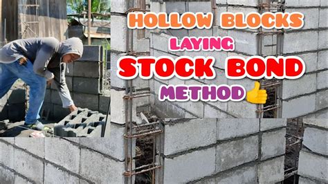 Gerly lifts and stacks the newly made hollow blocks - YouTube