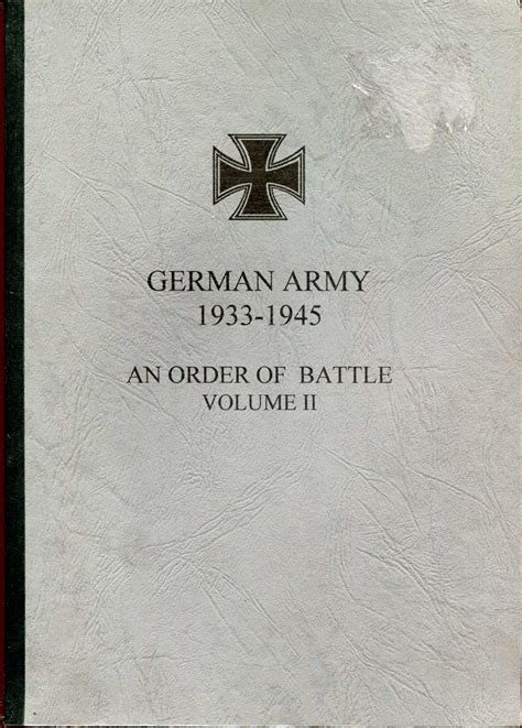 German army 1933 1945 an order of battle volume ii v 2. - Technologische probleme beim brennen des zementklinkers, ursache und lösung.