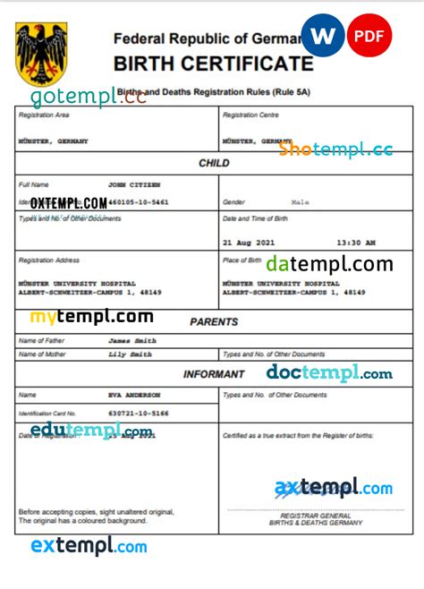 German birth records online free.  No prior German language knowledge required...