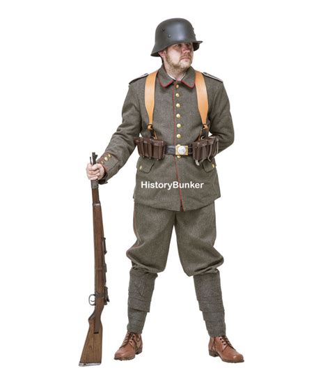 German webbing ww1.  Browse our range of replica first war German clothing includ...
