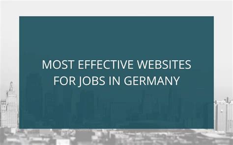 Germany Career Websites