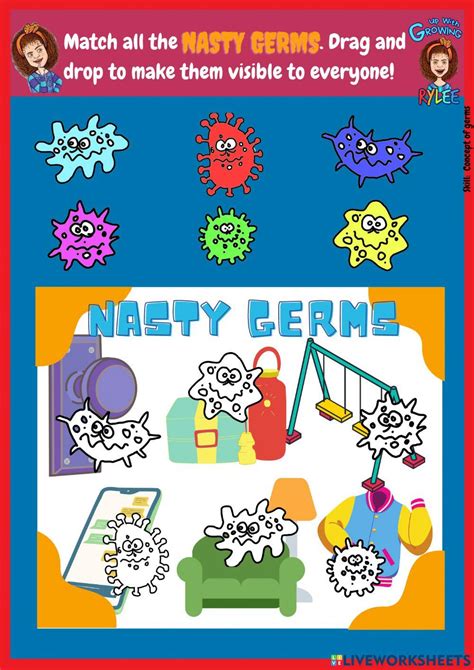 Germs Worksheet Interactive worksheet