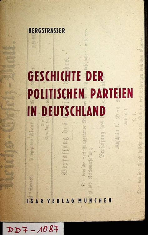 Geschichte der politischen parteien in deutschland. - Léxico relativo a las partes del cuerpo.