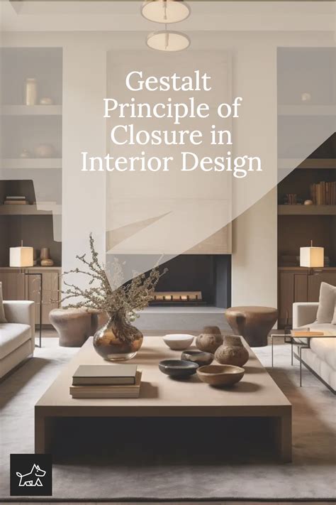 Gestalt theory in interior design.  Architects use these principles to creat...
