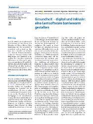 Gesundheit – digital und inklusiv: eine Lernsoftware barrierearm ...