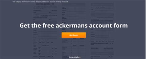 Get Ackermans Account Application Online Form - US Legal …