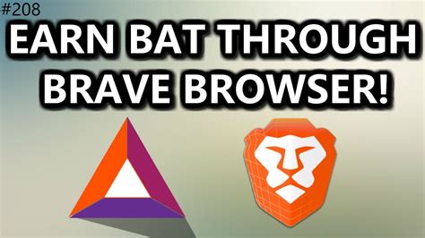 Get BAT on Android through the Brave Browser YouTube