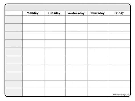 Get Days Of The Week Template Schedule Best Calendar Example
