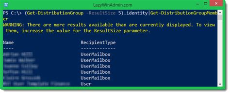 Get Exchange Distribution List Members using Powershell