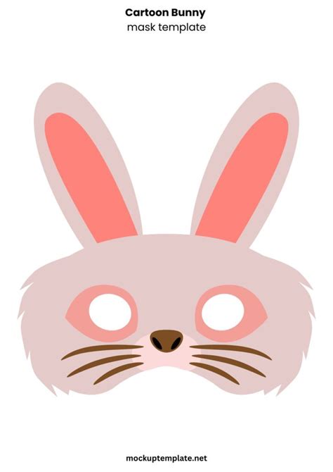 Get Free Printable Bunny Mask Template PNG Simasbos