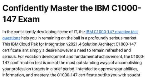 Get Latest IBM C1000-147 Exam Questions 2024