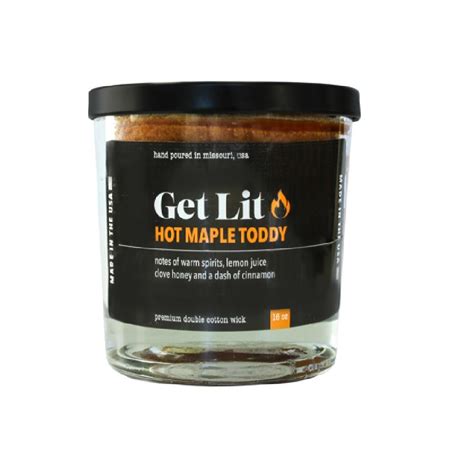 Get Lit Candle Co. Hot Maple Toddy Candle - GLHMT-16