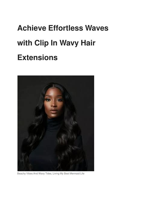 Get Luscious, Effortless Waves with Wavy Extensions Clip In