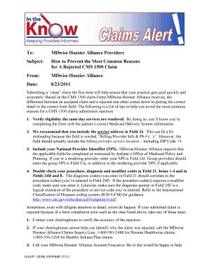 Get Mdwise Hoosier Alliance Filling Out Claim Form - US Legal …