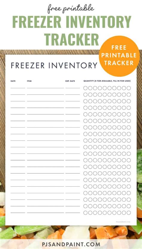 Get Organized With This FREE Freezer Inventory Printable