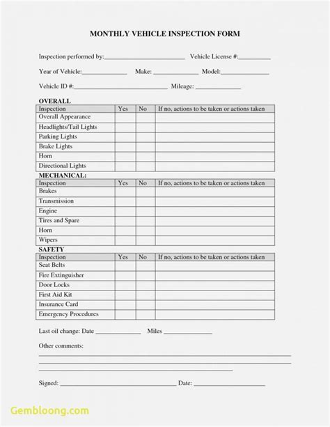 Get Our Example of Trailer Maintenance Schedule Template Vehicle