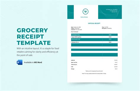 Get Our Sample of Grocery Store Receipt Template