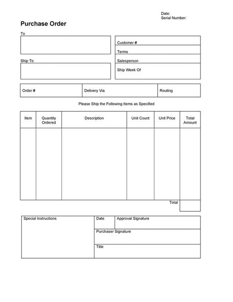 Get Our Sample of Pre Order Form Template for Free Purchase order