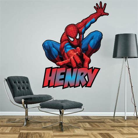 Get Perfect Spiderman Personalised Wall Sticker Decal Here With …