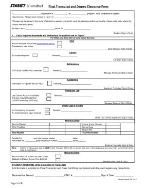 Get Rec-001: Final Transcript And Degree Clearance Form - US Legal Forms