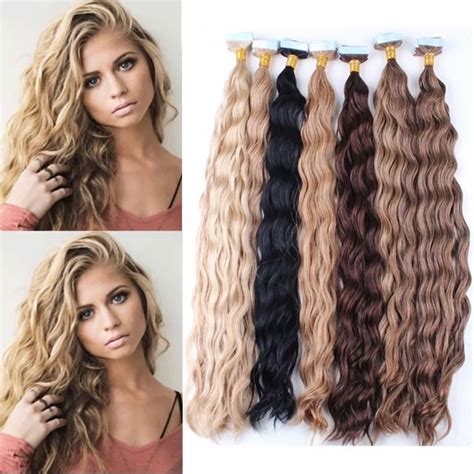 Get Stunning, Effortless Waves with Wavy Clip-In Human Hair Extensions!