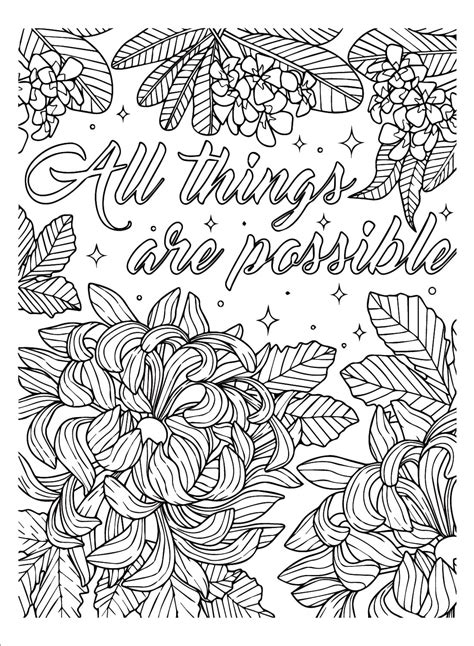 Get This Inspirational Coloring Pages to Print Good Things