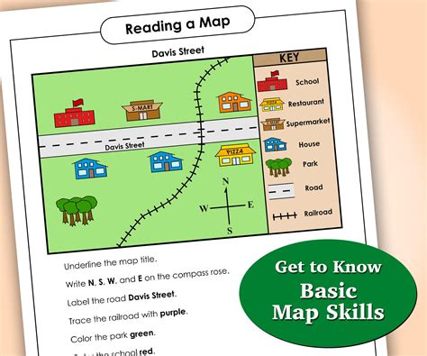 Get To Know Basic Map Skills Map Skills Map Skills Worksheets Map