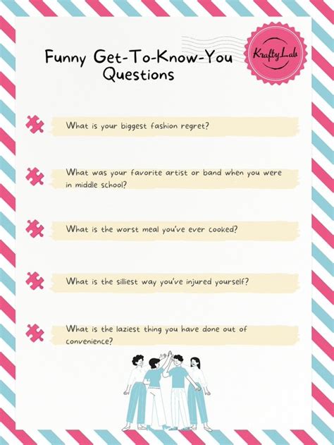 Get To Know You Questions For Work Printable