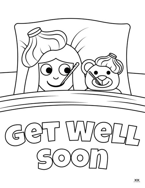 Get Well Coloring Pages Coloring Pages Get Well Soon Coloring Pages