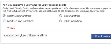 Get Your Own Facebook Username