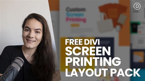 Get a FREE Screen Printing Layout Pack for Divi Screen printing
