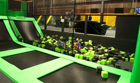 Get Air Trampoline Park Albany, NY View Offers & Events. Book A Party! Check out our park activities. Take your pick from wall-to-wall trampolines, foam pits, dodgeball, slamball, ninja obstacles and more! Trampolines. Come and bounce off the walls–we have thousands of square feet of trampolines!. 