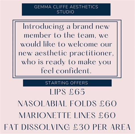 Get booked in now to get... - Gemma Cliffe Aesthetics Studio