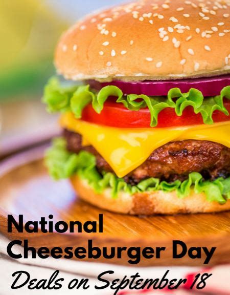 Get burgers for as little as 1 cent on National Cheeseburger Day on Sept. 18