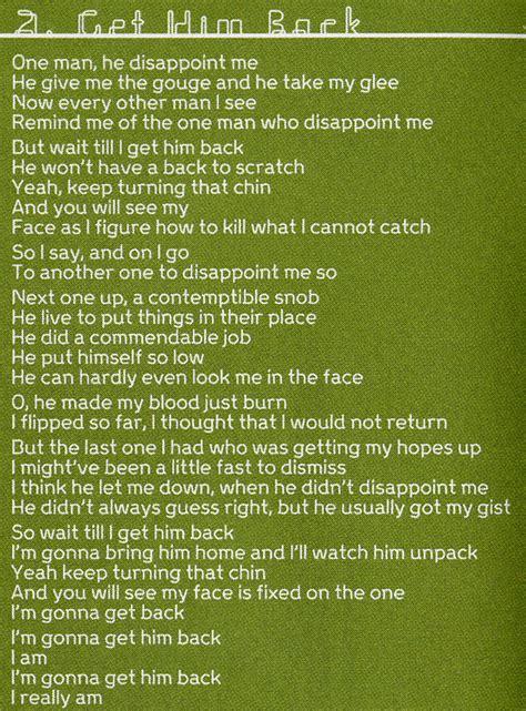 Get him back lyrics. get him back! song created by Olivia Rodrigo. 473.6K videos. Watch the latest videos about get him back! on TikTok. TikTok. Upload . Log in. For You. Following. Explore. LIVE. Log in to follow creators, like videos, and view comments. ... unrelatable lyrics but the song rocks so might as well dance with it 🥹🔥🎧 #guts #gethimback #oliviarodrigo #musicvideo #apple … 