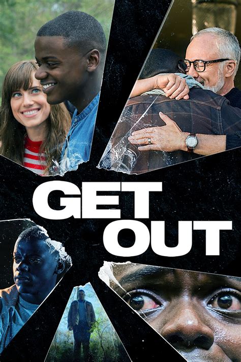 Get out movie. About this movie. When Chris (Daniel Kaluuya), a young African-American man, visits his white girlfriend's (Allison Williams) family estate, he becomes ensnared in the more sinister, real reason for the invitation. At first, Chris reads the family's overly accommodating behavior as nervous attempts to deal with their daughter's interracial ... 