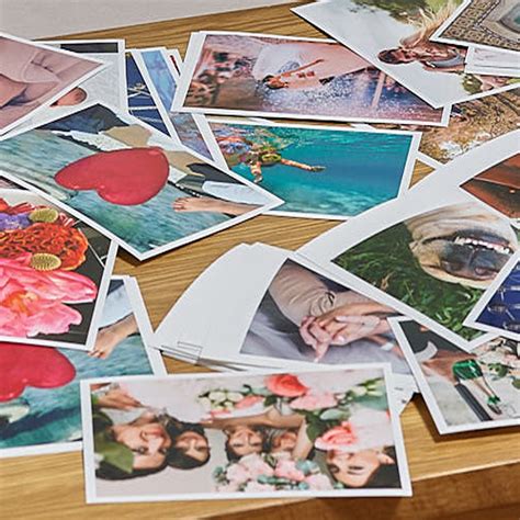 Get photos printed. 5x7 Prints. Glossy finish brings out the color of photographs. Printed on fine-quality photo paper. Simple to import from social media or your computer. Available for same-day pickup at 7,500+ locations. You can't enjoy photos that are simply stored on a memory card or a folder on your computer. With 5-inch by 7-inch glossy photo prints from ... 